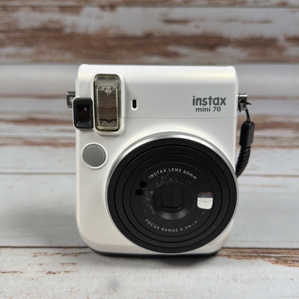 Fuji Instax Mini 70 Instant Print Film Camera Moon White Point & Shoot